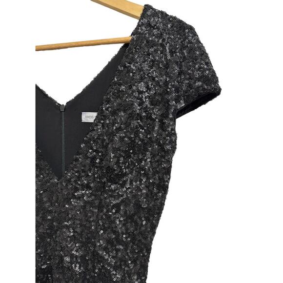 Dress the Population‎ Sequin Mini fit flare black Dress Size XS - Picture 2 of 6
